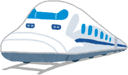 Illustration of Shinkansen 'Nozomi' Train